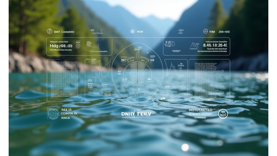 Diagramme und Wetterdaten zur Wassertemperatur und Sichttiefe
